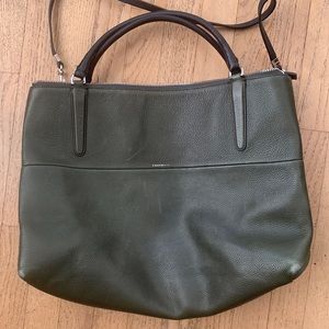 Coach alpine green borough leather bag
